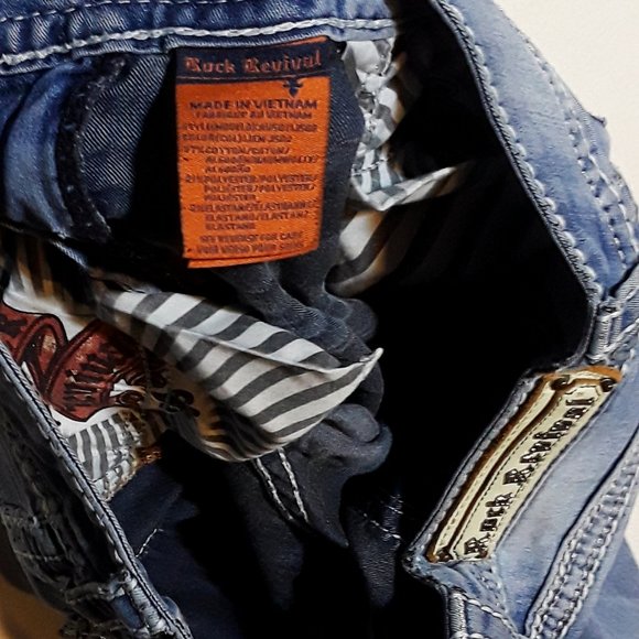 Rock Revival Jen Straight Denim Jeans- Womens Sz 27 - Picture 7 of 8